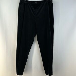 Eileen Fisher Straight Leg Velour Pants, L